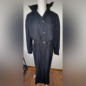 TravelSmith Women's Black Trench Coat. Size PS